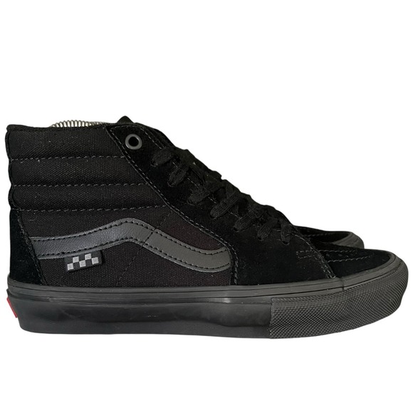 Vans Sk8 Hi Pro Skateboarding Shoes Black‎ Suede Canvas Mens 5 Womens 6.5